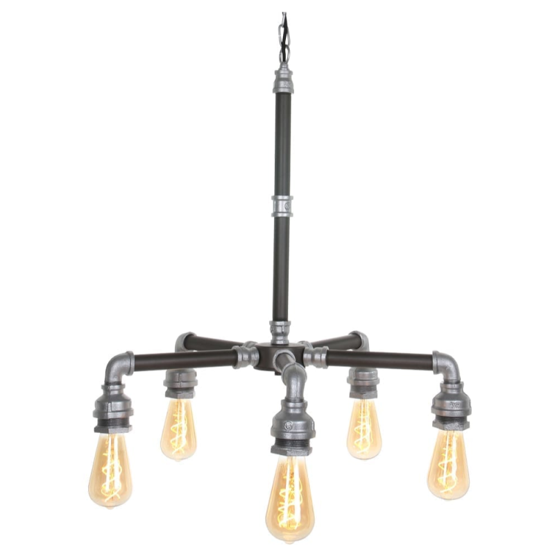 Hanglamp met buizen Expo Trading Pipe staal