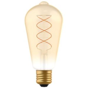 Dimbare LED lichtbron met gedraaid filament E27 5W warm licht Steinhauer