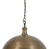 Bronskleurige lamp eettafel