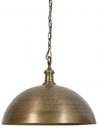 Bronskleurige lamp eettafel
