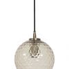 Glazen hanglamp met patroon