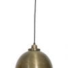 Industriële bronzen hanglamp