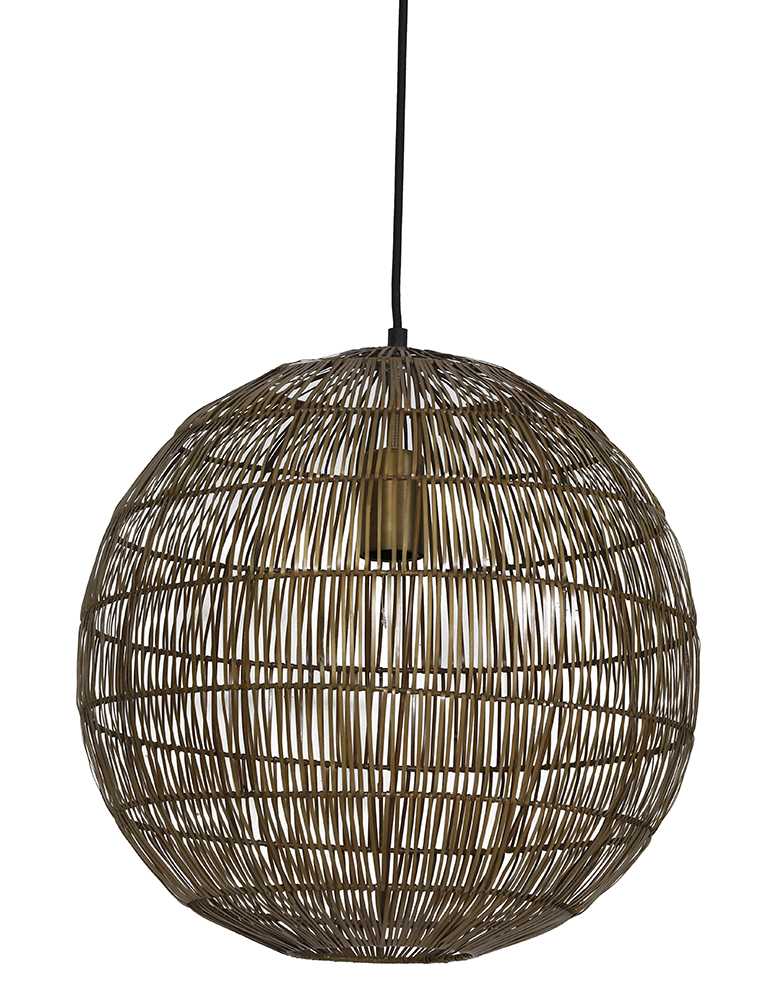 onvergeeflijk rammelaar Malawi Ronde draadlamp Light & Living Sarah brons - Directlampen.nl