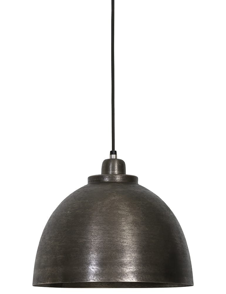 methaan Anemoon vis Eerlijk Hanglamp van bewerkt staal Light & living Kylie zwart - Directlampen.nl