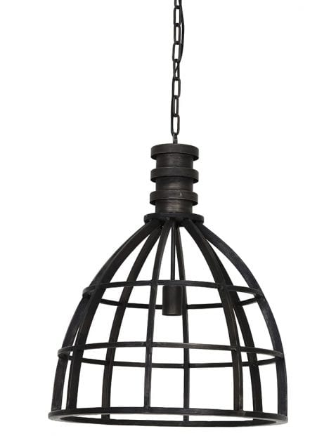 Stoere zwarte hanglamp