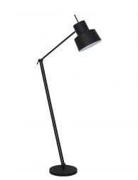 Verstelbare zwarte vloerlamp