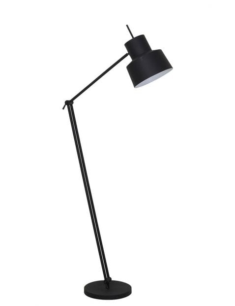 Verstelbare zwarte vloerlamp