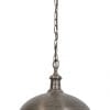 Zilveren hanglamp industrieel