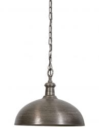 Zilveren hanglamp industrieel
