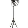 Zwarte vloerlamp driepoot