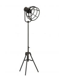 Zwarte vloerlamp driepoot