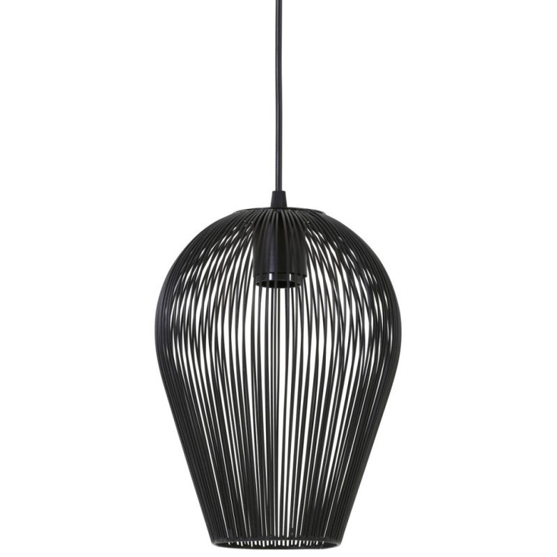 Druppelvormige zwarte draadlamp Light & Living Abby