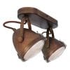 2 lichts plafondlamp vintage-1312B