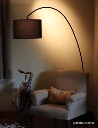 7976ZW – zwarte vloerlamp modern