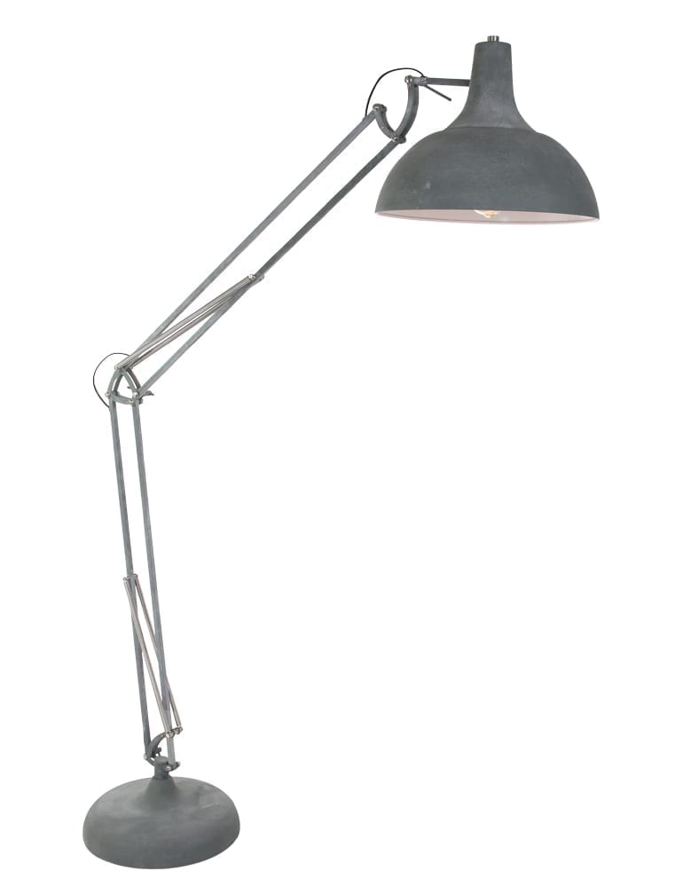 Ritmisch Great Barrier Reef lijst Grote betonlook vloerlamp Mexlite XXL Office - Directlampen.nl