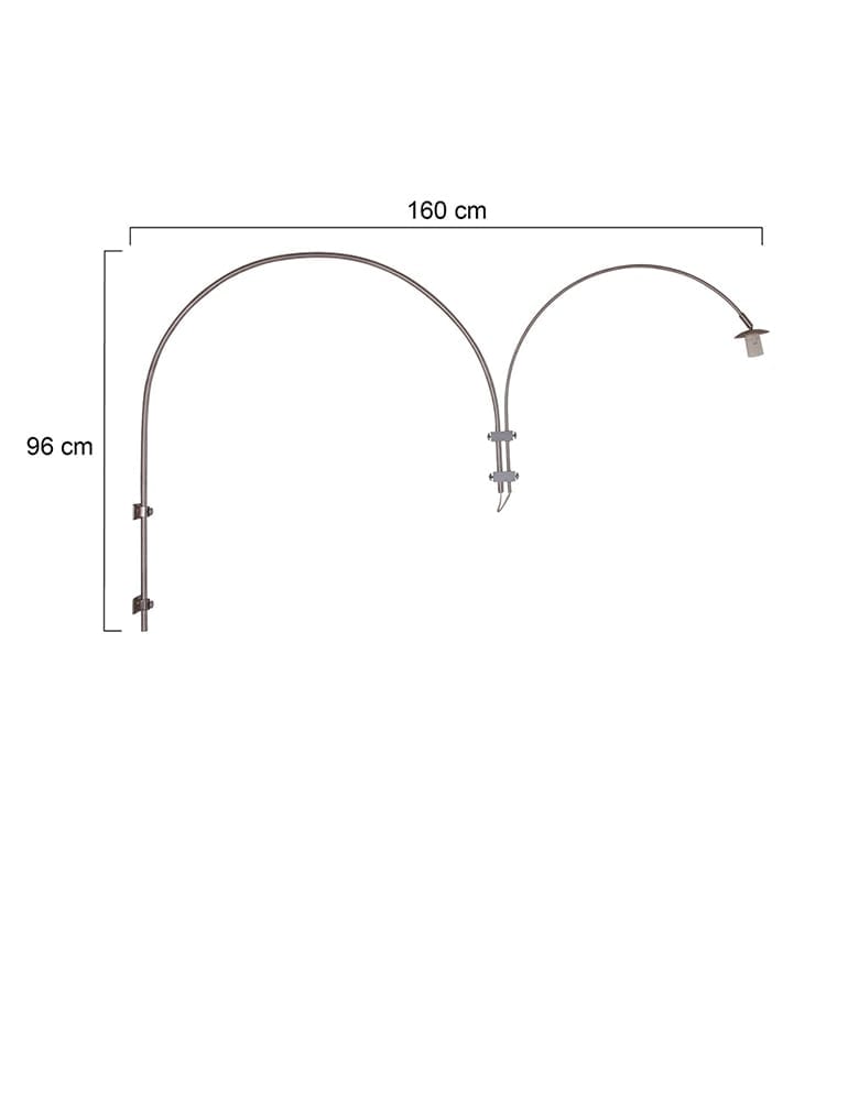Duplicaat De Kamer Logisch Dubbele booglamp wand Steinhauer Gramineus staal - Directlampen.nl