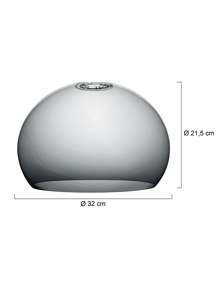 vervangen Taiko buik Brullen Transparante rookglazen lampenkap 32 cm Steinhauer Stresa zwart -  Directlampen.nl