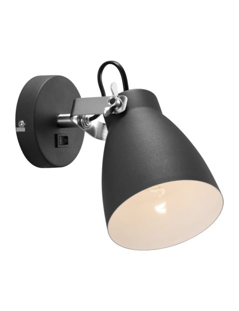 Slaapkamer wandlamp zwart-2314ZW