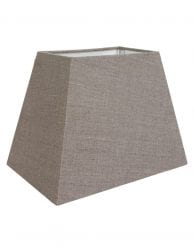 Vierkante bruine lampenkap 24cm-K6016BS