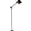 Vloerlamp zwart metaal-1325ZW