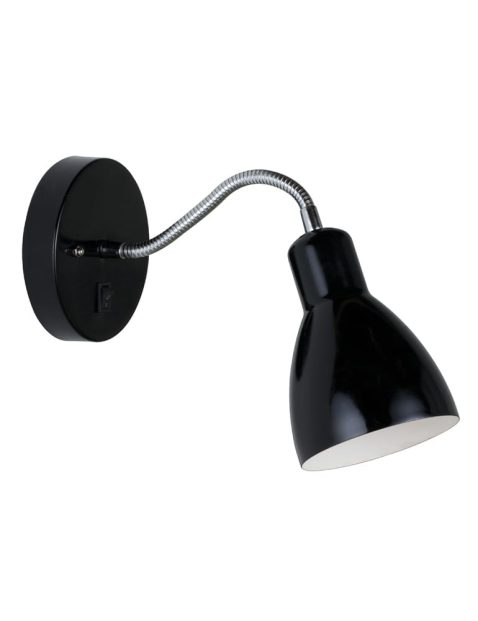 Wandlamp verstelbare arm zwart-2166ZW