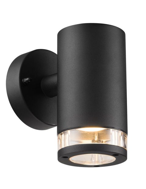 Wandlamp zwart metaal-2153ZW