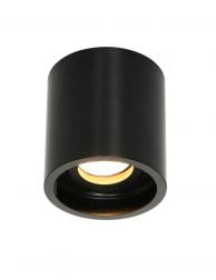 Opbouwspot rond Mexlite Fay zwart