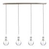 Vierlichts pendellamp Steinhauer Elegance LED staal