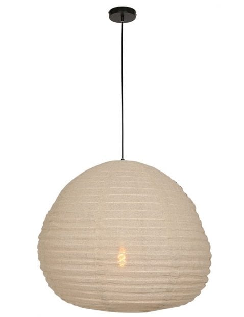 beige stoffen hanglamp-2136B