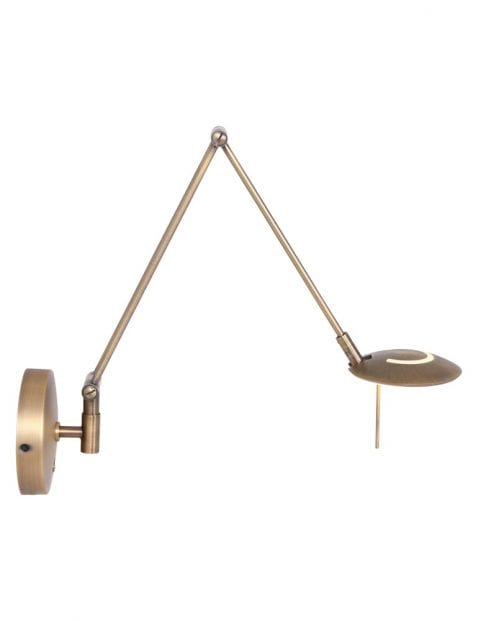 bronzen klassieke wandlamp met knikarm-2110BR