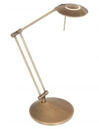 Bronzen tafellamp met knikarm Steinhauer Zodiac LED