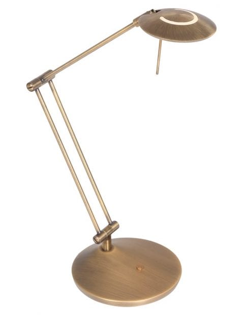 Bronzen tafellamp met knikarm Steinhauer Zodiac LED