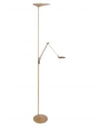 bronzen uplight met leeslamp-2107BR