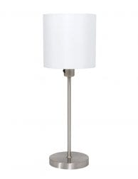 tafellampje met witte ronde kap-1563ST
