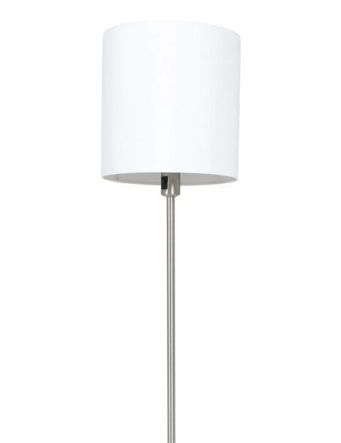 vloerlamp met witte ronde kap-1564ST