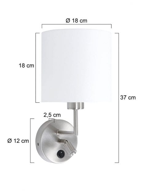 wandlampje-met-witte-ronde-kap-1562ST-7