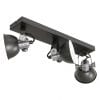 Industriele drielichts plafondlamp Steinhauer Brooklyn zwart