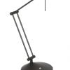 zwarte tafellamp met knikarm-2109ZW