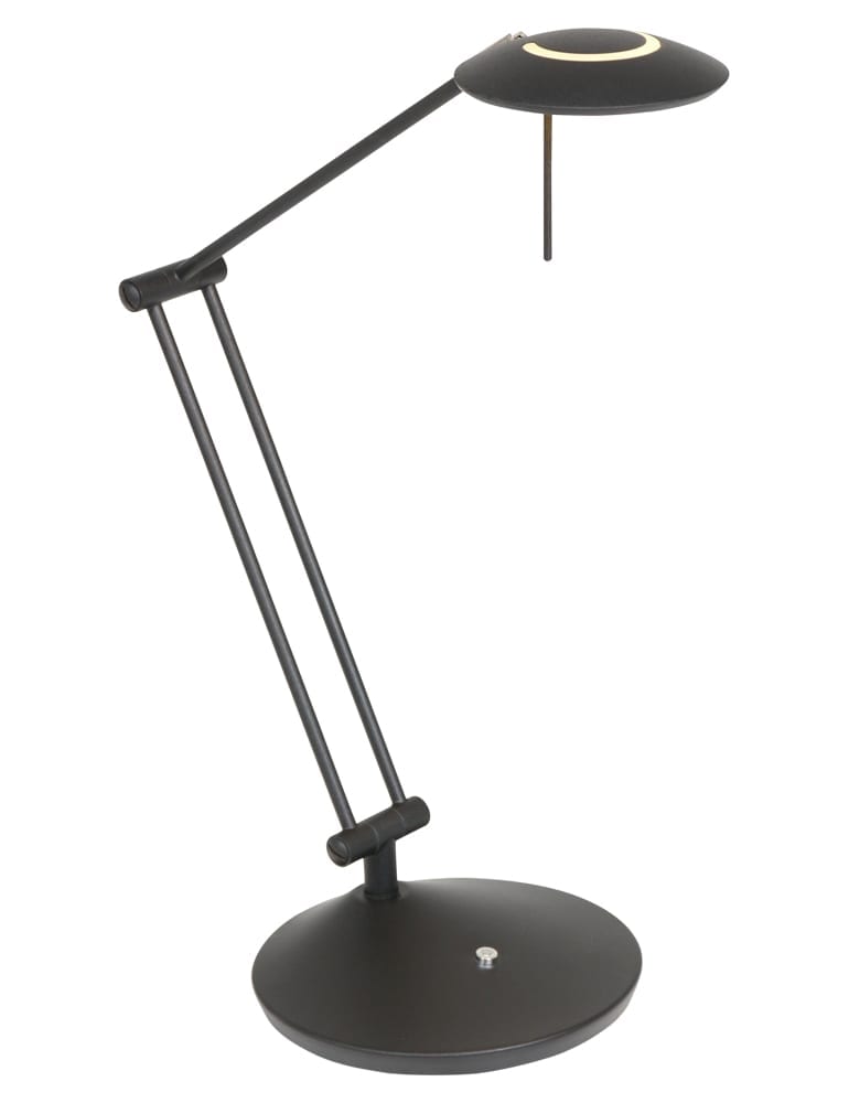 zwarte tafellamp met knikarm-2109ZW