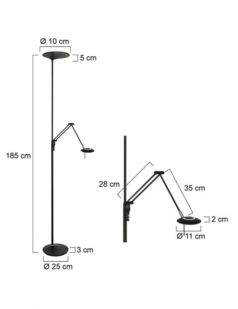 zwarte-uplight-met-leeslamp-2107ZW-7