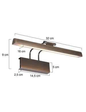 steinhauer-wandlamp-litholed-brons-kunststofmetaal-schilderijlamp-led-2432br-1