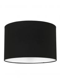 kleine ronde zwarte lampenkap zwart-K7976SS
