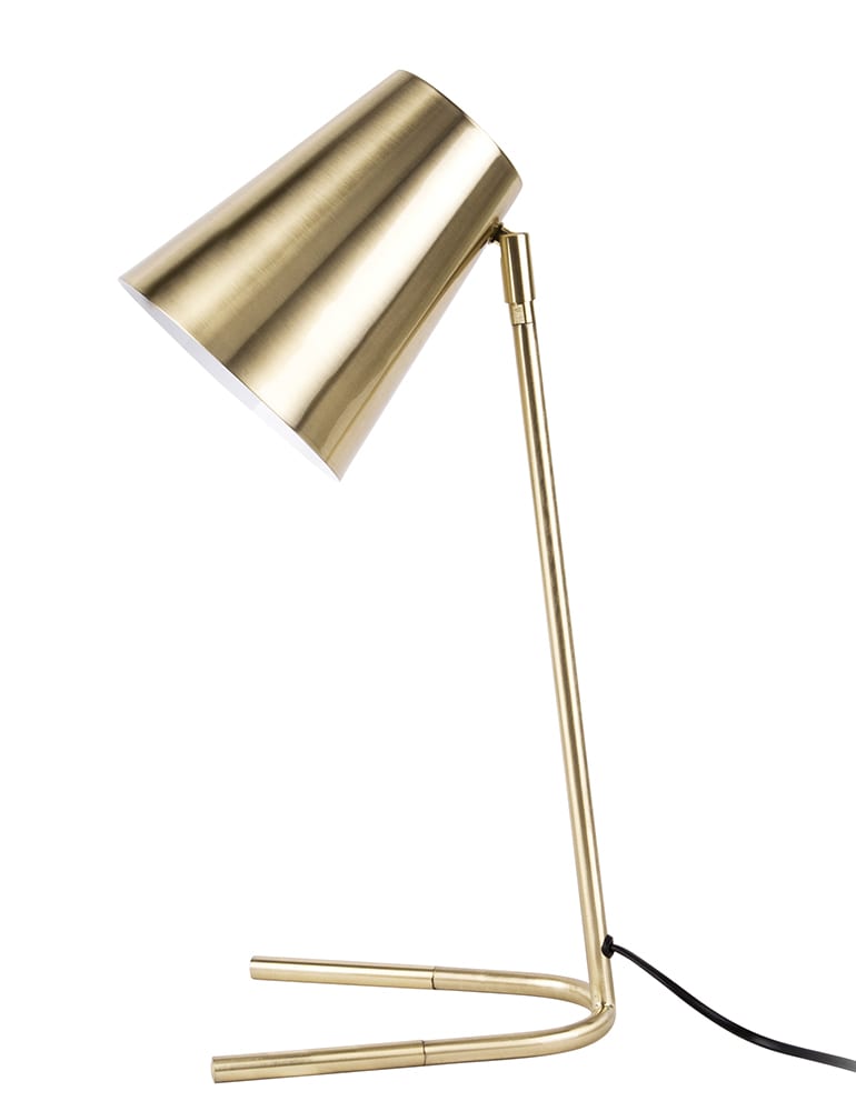 Speel Behandeling residentie Modern chique bureaulamp Leitmotiv Noble goud - Directlampen.nl