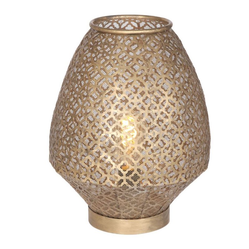 Oosterse tafellamp Light & Living Selna goud