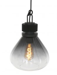 2669ZW-Rookglazen hanglamp