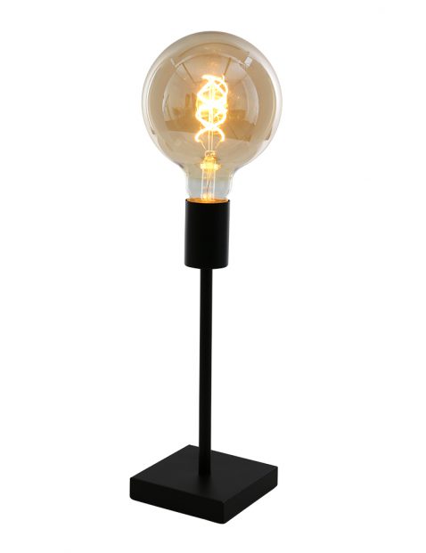 Minimalistische tafellamp Mexlite Minimalics mat zwart