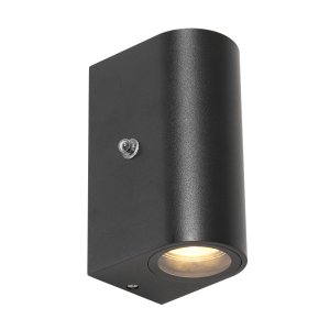 Halfronde wandlamp met schemersensor Steinhauer