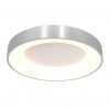 Ronde metalen plafonnière LED Steinhauer Ringlede zilver