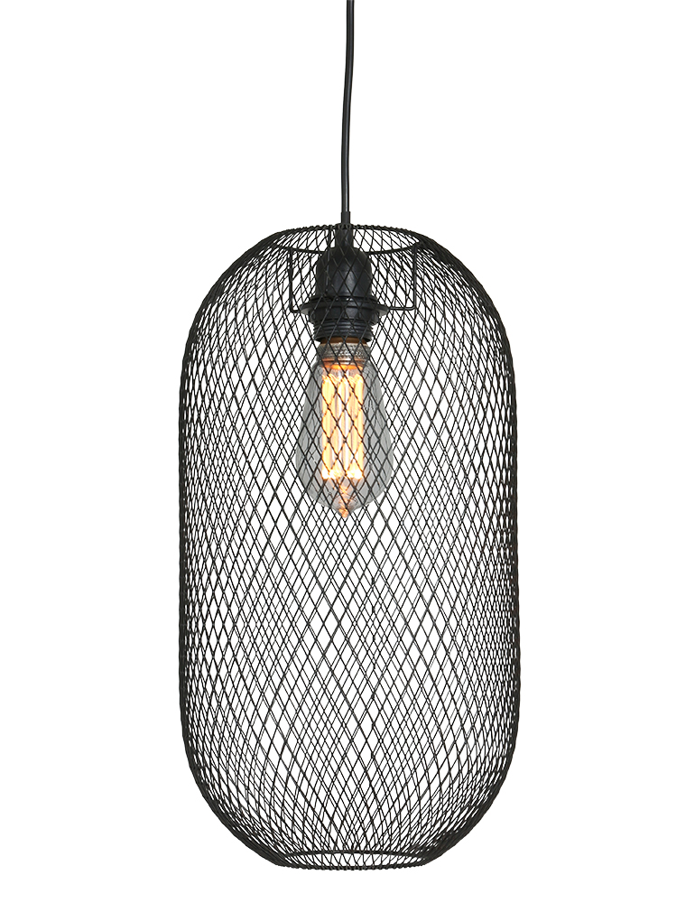 rust Maxim Charmant Gaas hanglamp Mexlite Bodine zwart - Directlampen.nl