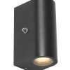 Halfronde wandlamp met schemersensor Steinhauer Poro zwart